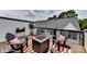 Rooftop deck with fire pit, comfortable seating, and city views at 3016 Loso Ter # 53, Charlotte, NC 28217