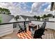 Relaxing rooftop deck with fire pit and checkered rug at 3016 Loso Ter # 53, Charlotte, NC 28217