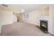 Spacious living room with a fireplace and carpet flooring at 1994 Quill Ct, Kannapolis, NC 28083