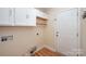 Laundry room with washer/dryer hookups and storage at 1994 Quill Ct, Kannapolis, NC 28083
