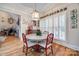 Charming breakfast nook with round table and red chairs, adjacent to kitchen at 2029 Landry Ln, Rock Hill, SC 29732