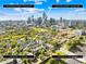 Aerial showcasing the property's location near Uptown Charlotte and a stadium at 706 N Davidson St, Charlotte, NC 28202