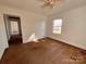 Simple bedroom with carpet and ceiling fan at 704 Mcadenville Rd, Lowell, NC 28098