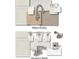 Kitchen and bathroom design plans, showcasing materials and finishes at 10105 Mamillion Dr, Huntersville, NC 28078