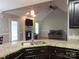 Kitchen with granite countertops, dark cabinets, and stainless steel appliances at 2318 Joseph Ct, Rock Hill, SC 29732