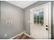 Simple laundry room with washer/dryer hookups and exterior access at 1123 Golden Maple Ln, Chester, SC 29706