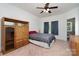 Spacious bedroom with carpeted floors and built-in storage at 1140 Fern Hill Rd, Mooresville, NC 28117