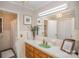 Clean bathroom with a light green sink, wood cabinets and a shower/tub combo at 681 Pine Bluff Cir, Kannapolis, NC 28081