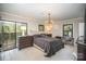 Spacious main bedroom with access to a deck and ample closet space at 681 Pine Bluff Cir, Kannapolis, NC 28081