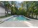 Modern infinity pool with water features at 13702 Sage Thrasher Ln, Charlotte, NC 28278