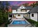 Luxury home with a beautiful, modern pool at 13702 Sage Thrasher Ln, Charlotte, NC 28278