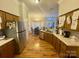 Kitchen with stainless steel appliances and wood cabinets at 2015 David Earl Dr, Charlotte, NC 28213