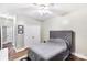 Cozy bedroom with ceiling fan and double-door closet at 418 Summer Ridge Rd, Stanley, NC 28164