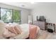 Main bedroom with a queen bed, dresser, and large window at 211 Heritage Blvd, Fort Mill, SC 29715