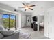 Bright living room with access to balcony and hardwood floor at 211 Heritage Blvd, Fort Mill, SC 29715