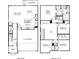 Two-story home floor plan with four bedrooms and a loft at 1276 31St Ne St, Conover, NC 28613