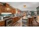 Kitchen with stainless steel appliances and ample counter space at 120 Forest St, Rockwell, NC 28138