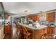 Spacious kitchen with island and wood cabinets at 120 Forest St, Rockwell, NC 28138