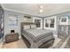 Bright bedroom with double bed and large window at 501 Hazel Ave, Kannapolis, NC 28083