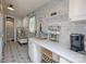 Galley-style kitchen with coffee bar and open shelving at 2520 Pinnacle Dr, Catawba, NC 28609