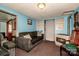 Living room offers a cozy gas fireplace and seating area at 1118 Wall St, Statesville, NC 28677