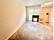 Unfinished basement area with sliding glass door at 2223 Chatham St, Newton, NC 28658