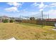 Spacious backyard with turf and batting cage at 3157 Delaware Dr, Denver, NC 28037