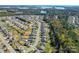 Aerial view of house, lot, and lake at 3157 Delaware Dr, Denver, NC 28037