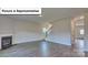 Spacious Gathering room with hardwood floors and fireplace at 8066 Kennesaw Dr, Gastonia, NC 28056