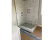Elegant bathroom with marble shower and tiled floors at 615 Sandycrest Dr, Cherryville, NC 28021
