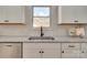 Modern kitchen sink with a black faucet and white subway tile backsplash at 736 Cedar St, Rock Hill, SC 29730