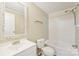 Clean bathroom with a shower/tub combo and updated vanity at 1472 Fritts Ave, Fort Mill, SC 29715