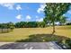 Spacious backyard with grassy lawn and mature trees at 5021 Henshaw Rd, Waxhaw, NC 28173