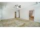 Large main bedroom with ensuite bathroom access and walk-in closet at 5021 Henshaw Rd, Waxhaw, NC 28173