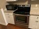 Stainless steel appliances and granite countertops in kitchen at 614 Kenlough Dr, Charlotte, NC 28209