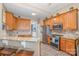 Kitchen with granite countertops, stainless steel appliances, and breakfast bar at 6859 Lakecrest Ct, Denver, NC 28037