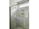 Clean shower with tiled walls and a glass enclosure at 1053 Bull Dog Ln, Wingate, NC 28174