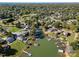 Aerial view showing waterfront homes and community at 309 Commodore Loop, Mooresville, NC 28117