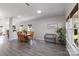 Dining area with hardwood floors and bench seating at 309 Commodore Loop, Mooresville, NC 28117