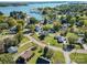 Aerial view showcasing home's location near the lake at 309 Commodore Loop, Mooresville, NC 28117