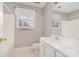 Clean bathroom with shower/tub combo and vanity at 2505 Bass Ct, Harrisburg, NC 28075