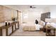 Serene main bedroom with a tufted headboard, and stylish decor at 8946 Glencroft Rd, Mint Hill, NC 28227