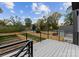 Private deck with fenced backyard view at 217 Keswick Ave, Charlotte, NC 28206