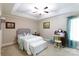 Bedroom with carpeted floor, a queen-size bed and a writing desk at 3540 Highway 324 Hwy, Rock Hill, SC 29732