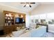 Gathering room with built-in entertainment center and sunroom access at 3540 Highway 324 Hwy, Rock Hill, SC 29732