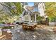 Flagstone patio with seating area and access to backyard at 8903 Hillstone Ct, Sherrills Ford, NC 28673