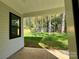 Covered patio overlooking a fenced backyard at 1712 Mcdonald St, Charlotte, NC 28216