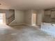 Spacious unfinished basement with open floor plan and staircase at 4053 Port Richmond Ave # 12, Gastonia, NC 28056