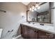 Bathroom boasts double sinks and a large vanity at 806 Bridgewood Dr, Rock Hill, SC 29732
