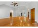 Spacious living room with hardwood floors and high ceilings at 4823 Morris Glen Dr, Concord, NC 28027